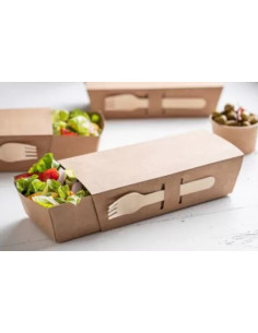 Widelce drewniane 15,8 cm, 100 sztuk - Sztućce 2