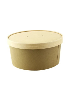 Pokrywki papierowe do misek KRAFT 18,5 cm, 45 sztuk - Miski 2