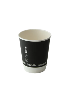 Kubki papierowe dwuwarstwowe bez plastiku 230 ml, 25 sztuk - Kubki