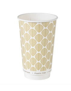 Kubki papierowe dwuwarstwowe bez plastiku 460 ml, 25 sztuk - Kubki