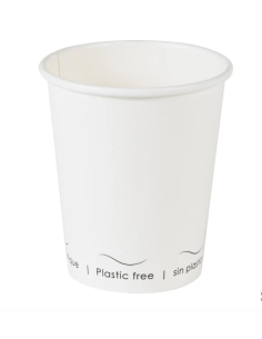 Kubki papierowe białe bez plastiku 230 ml, 50 sztuk - Kubki