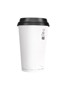 Kubki papierowe białe bez plastiku 180 ml, 50 sztuk - Kubki