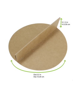 Przekładki 2- częściowe z brązowej tektury dla misek 480 ml 45 sztuk - Miski 2