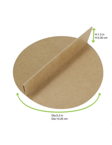 Przekładki 2- częściowe z brązowej tektury dla misek 480 ml 45 sztuk - Miski