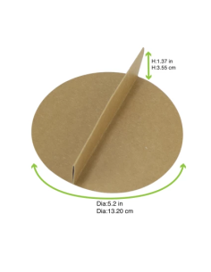 Przekładki 2- częściowe z brązowej tektury dla misek 580 ml 45 sztuk - Miski 2