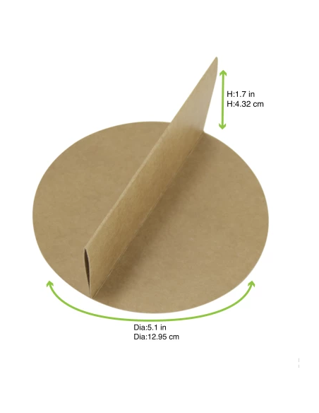 Przekładki 2- częściowe z brązowej tektury dla misek 750 ml 45 sztuk - Miski