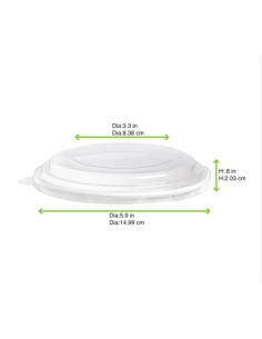 Pokrywki przezroczyste do salaterek 15,5 cm 45 sztuk - Miski 2