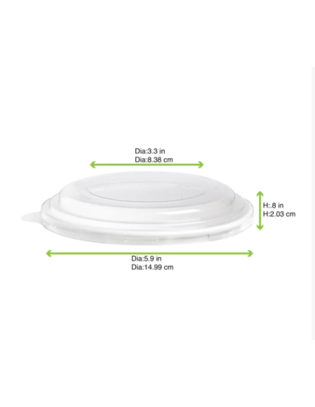 Pokrywki przezroczyste do salaterek 15,5 cm 45 sztuk - Miski