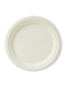 Talerze z pulpy drzewnej okrągłe 22 cm, 50 szt. - Talerze