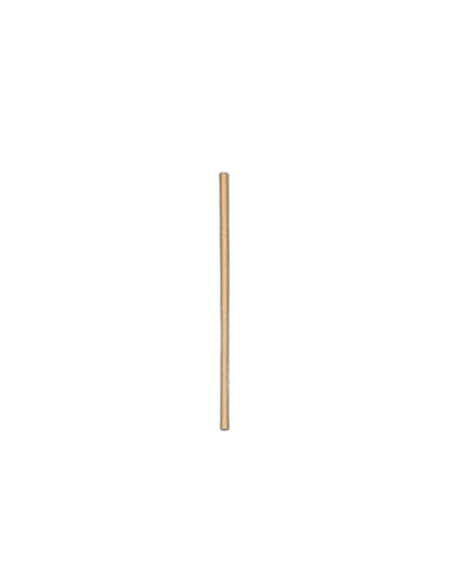 Słomki papierowe, KRAFT, śr 6mm, dł. 19,7 cm, 100 szt - Słomki