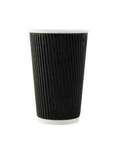 Kubki z tektury falistej, dwuwarstwowe, bez plastiku 460 ml, 25 sztuk - Kubki