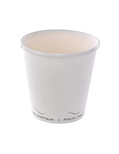 Kubki papierowe białe bez plastiku 300 ml, 50 sztuk - Kubki