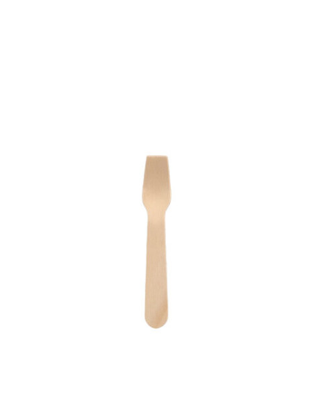 Łyżeczki do lodów drewniane 9,4 cm, 100 sztuk - Sztućce