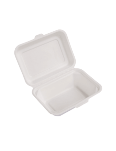 Pojemnik z pulpy trzciny cukrowej 1 komorowe 18,0 x 13,5 x 6,0 cm, 50 sztuk - Pojemniki na wynos