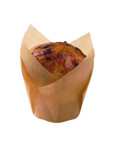 Papilotki foremki do pieczenia, średnica 5 cm, 8,5 cm, brązowe, 100 sztuk - Foremki