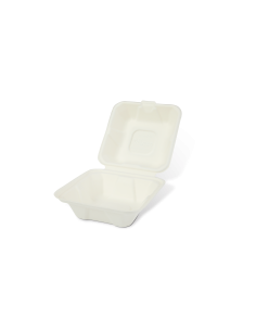Pojemniki na hamburgera z pulpy drzewnej 14,5 x 14.5 x 7cm, 50 szt - Pojemniki na wynos
