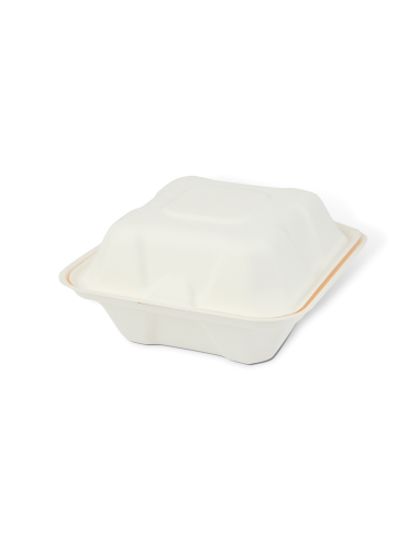 Pojemniki na hamburgera z pulpy drzewnej 14,5 x 14.5 x 7cm, 50 szt - Pojemniki na wynos