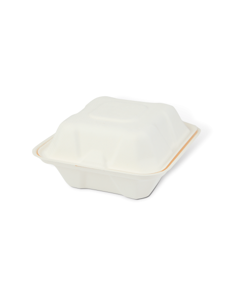 Pojemniki na hamburgera z pulpy drzewnej 14,5 x 14.5 x 7cm, 50 szt - Pojemniki na wynos