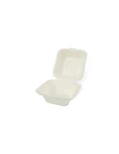 Pojemniki na hamburgera z pulpy drzewnej 12,5 x 12.5 x 7cm , 50 szt - Pojemniki na wynos
