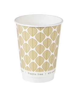 Kubki papierowe dwuwarstwowe bez plastiku 350 ml, 25 sztuk - Kubki