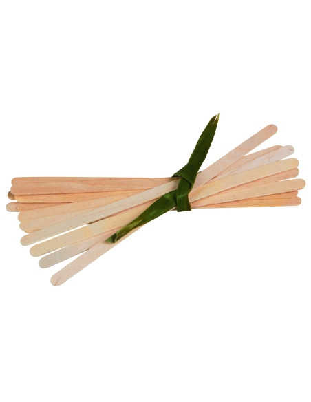 Mieszadełka drewniane z zaokrąglonymi końcami, 17,6 cm, 1000 sztuk - Kubki